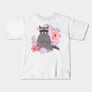 Zen Raccoon Kids T-Shirt